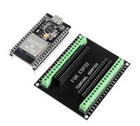 ESP32 Development Board Type C 38Pin Narrow Version WiFi + Bluetooth Microcontroller ESP-32 ESP-32S Board ESP-WROOM-32 with ESP32 Breakout Board GPIO 1 into 2 Terminal Screw Board