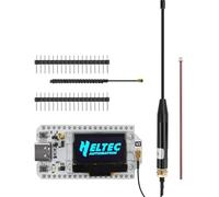 ESP32 LoRa V3 Development Board with 868MHz Antenna - SX1262 LoRa V3 Device and 10dBi Gain 17cm SMA Male Long Range Soft Whip Antenna Set for Meshtastic Ar duino LoRawan IOT