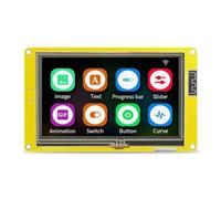 ESP32 S3 Display, QIQIAZI 4.3 Inch ESP32 WiFi Bluetooth Display Module, Resistive Touchscreen TFT ESP32 S3 TN Development Board, Compatible with Arduino/LVGL