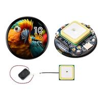 ESP32-S3 with 1.75inch AMOLED Round Touch Display Development Board, 466x466, QSPI Interface,Onboard Dual Digital Microphone Array, Support AI Speech Interaction, with 8Ω 2W Speaker and GPS Antenna