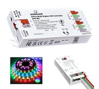 ESP32 WLED LED Strip Controller with Microphone, Music Sync, USB-C, DC 5-24V, DIY Lighting, App Control, Easy Wiring for WS2811 WS2812 SK6812 TM1814 WS2813 WS2815
