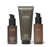 ESPA | Men's Grooming Set | Includes Grooming Oil, Shavemud & Postshave Gel | Shaving Routine to Soothe and Purify Whilst Offering a Deep Cleanse, Gel Hydrates and Cools