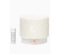 ESPA Wellness Aromatherapy Electric Diffuser | Micro-fine Mist Essential Oil Diffuser with Sleep Timer & Dimmable Light | Ceramic & Wood Design | Spa-Like Home Fragrance | Up to 24 hour Run Time