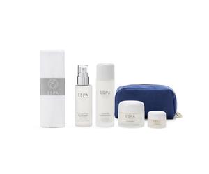 ESPA Winter Hydration Collection | 4 Step Spa Skincare Gift Set with Rose & Chamomile for Dehydrated Skin | Cleansing Milk, Floral Mist, Moisturiser,