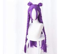 ESPADE K/DA KDA Girls' Group LOL Kasha Blue Purple Braid Hair Bun Cosplay Anime Wig Cosplay Anime Wig Coser