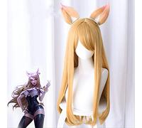 ESPADE K/DA KDA Women's Team LOL Atan long hair + ear Cosplay Wig Cosplay Anime Wig Coser