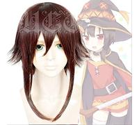 ESPADE KonoSuba God's Blessing On This Wonderful World Megumin Brown Fluffy Cosplay Wig Cosplay Anime Wig Coser