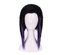 ESPADE Wig Anime Cosplay Perücke for Kimetsu no Yaiba Kochou Shinobu Cosplay Perücke Hitzebeständige Kunsthaarperücke + Perückenkappe + Schmetterlingshaarnadel PerückeNur (Color : WigOnly)