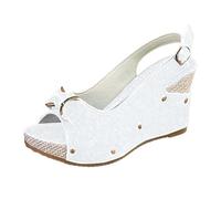 Espadrille Wedge Sandals for Women Wedge Heel Wedges Open Toe Espadrille Sandals Soft Comfortable Breathable Shoes Clogs Footwear Non Slip Mothers Day
