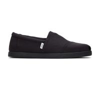 TOMS Men's ALP FWD Loafer Flat, Black/Black Recycled Cotton Canvas, 12 UK