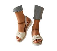 Espadrilles Women Wedges Orthopedic Sandals for Women Platform Heels Peep Toe Slingback Ankle Strap Wide Fit Shoes Espadrilles Summer Comfortable Walking Shoes Ladies Summer Sandals