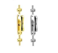 Espagnolette/Cremone Bolt Tee Knob Set - Polished Chrome/Brass Finish (PB,CP) (Polished Chrome)