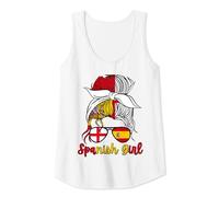 España Half English Half Spanish Girl Spain England Daughter Tank Top