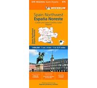 Espana Noroeste : Castilla y Leon, Madrid- Michelin Regional Map 575