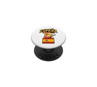 Espana Spain Country Map Flag Guitar Bull Graphic Design PopSockets Adhesive PopGrip