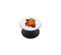 Espana Spain Map Landmarks Sagrada Familia Graphic Design PopSockets Adhesive PopGrip