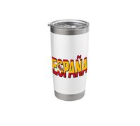 Espana Text with Spanish Flag Stainless Steel Insulated Tumbler