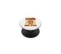 Espana Vamos Roja Spain Lion Men Women Kids Spanish Pride PopSockets Adhesive PopGrip