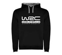 España WRC World Rally Championship Men's Hooded Sweatshirt Black Two-Tone with Logo Size S M L XL XXL, black, S