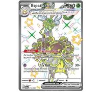 Espathra ex 214/091 Shiny Ultra Rare Pokemon Card (SV 4.5 Paldean Fates) + 1x TitanCards® Toploader