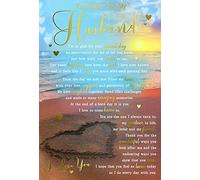 Especially for My Husband Beach Sentiments Happy Birthday Card Lovely Verse