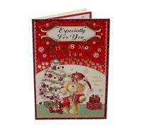 Especially For You Teddy With Stocking and Gift Design Christmas Card