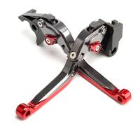 ESPEEDMTC For HONDA Monkey 125 2019-2025 Modified CNC aluminum Alloy 6-stage Length Adjustable Foldable Brake Clutch Lever Accessories (Red)