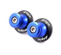 ESPEEDMTC For Kawasaki Ninja 250 250SL 300 1000 2pcs Swingarm Spools Slider CNC Aluminum Alloy Swing Arm Spools Stand Screws (Blue)