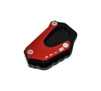 ESPEEDMTC For Suzuki GSX-8R 2024 Modified Side Stand Enlarger Plate Kickstand Enlarger CNC Aluminum Alloy Enlarge Extension Plate (Red)