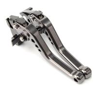 ESPEEDMTC for Suzuki SV650/ X 2016-2024 Modified CNC Aluminum Alloy 6-Stage Adjustable Short Brake Clutch Lever Accessories (Gray)
