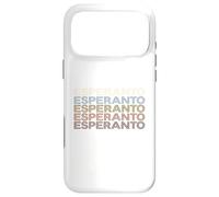 Esperanto Language 70s Retro-Style Sunset-Aesthetic Case for iPhone 17 Pro Max