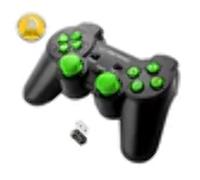 Esperanza EGG108G Wireless Gamepad 2.4 GHz PS3/PC USB Gladiator Black/Green