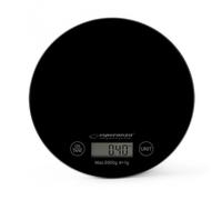 Esperanza EKS003K kitchen scale Black Countertop Round Electronic kitchen