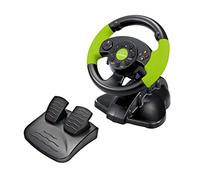 Esperanza High Octane XBOX Edition Gaming Steering Wheel with Gas and Brake Pedal for Xbox 360, Playstation 3 and PC with Vibration and 13 Action Buttons