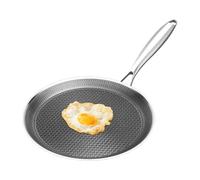 Esperienza di cottura e gestione ottimizzate: con una deformazione minima e un riscaldamento rapido e uniforme, questa padella per pancake da piano cottura garantisce un'efficiente ritenzione del calo