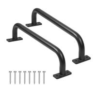 ESPETS 2 Pack 17 Inch Matte Black Safety Handles for Playground Equipment - Swing Set Accessories Grab Handles, Playset Hand Grips, Indoor Monkey Bars for Jungle Gym, Playhouse, Climbing Frame
