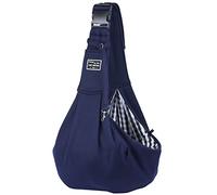 ESPFHN Pet Sling Carrier Reversible Hands Free Sling Carrier Shoulder Bag Adjustable Tote Bag with Front Pocket Outdoor Travel Sling Carrier for Small Dog Cat Rabbit Walking Daily Use