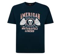 Espionage American Legend Printed T-Shirt for Men in Black, 4XL