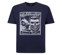 Espionage Barbers Shop Print T-Shirt for Men in Slate, 3XL