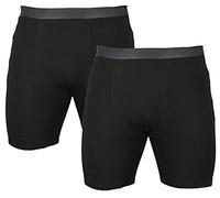 Espionage Big Mens Black Panda Bamboo Boxer TWIN PACK Shorts Multipack For Sizes 2XL 3XL 4XL 5XL 6XL 7XL 8XL, Size : 2XL
