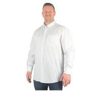 Espionage Big Mens White Clayton Plain Long Sleeve Shirt Work Casual Tall Oversized for Sizes 2XL 3XL 4XL 5XL 6XL 7XL 8XL, Size : 8XL