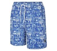 Espionage Big Size Hawaiian Print Water Short Men's (SW097) Royal/White, 6XL