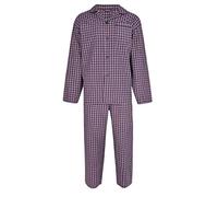 Espionage Big & Tall Check Pyjama Set - Men's Navy