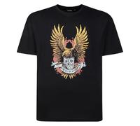 Espionage Eagle Print Tee for Men in Black, 4XL