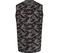Espionage Mens Big Size Sleeveless Performance Tee in Camouflage 4XL