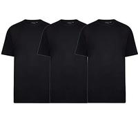 Espionage Mens Big Size Triple Pack Premium Combed Cotton Crew Neck Tee Shirt in Charcoal in 2XL