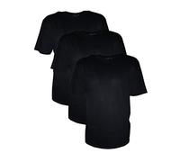 Espionage Mens Big Size Triple Pack Premium Combed Cotton Crew Neck Tee Shirt in Navy in 6XL