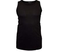Espionage Mens Long Length Combed Cotton Vests (017) in Black (Single Pack) in 3XL