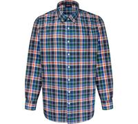 Espionage Mens Long Sleeve Checked Shirt - Blue - 4XL