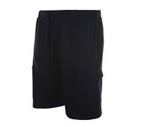 Espionage Mens Plus Size Cargo Jogging Shorts in Black in 6XL
